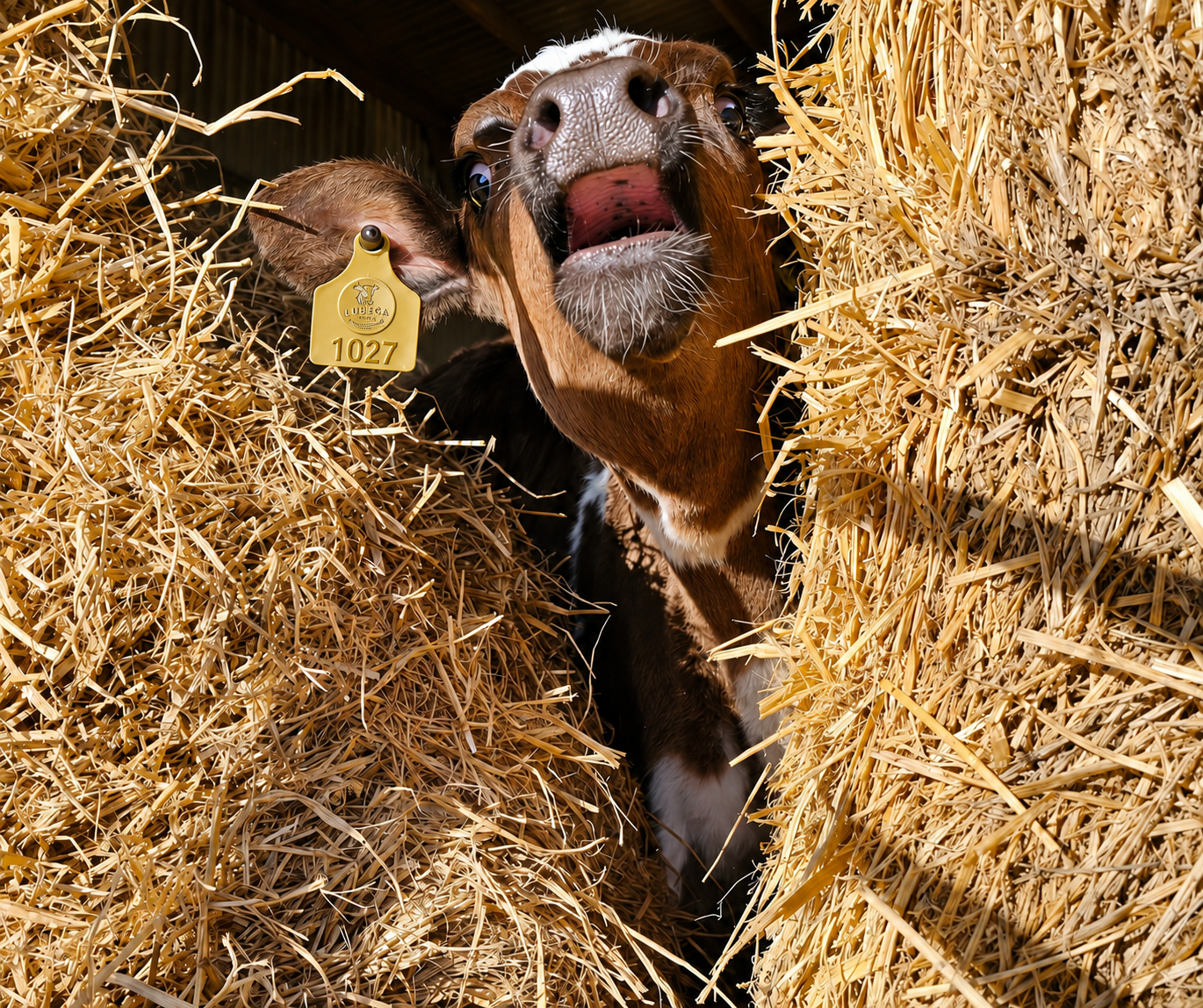 Young Calf Grazing in Kampala pastures